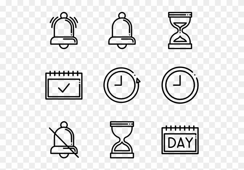 Time And Date Elements - Phone Email Icon Png Clipart #1904778