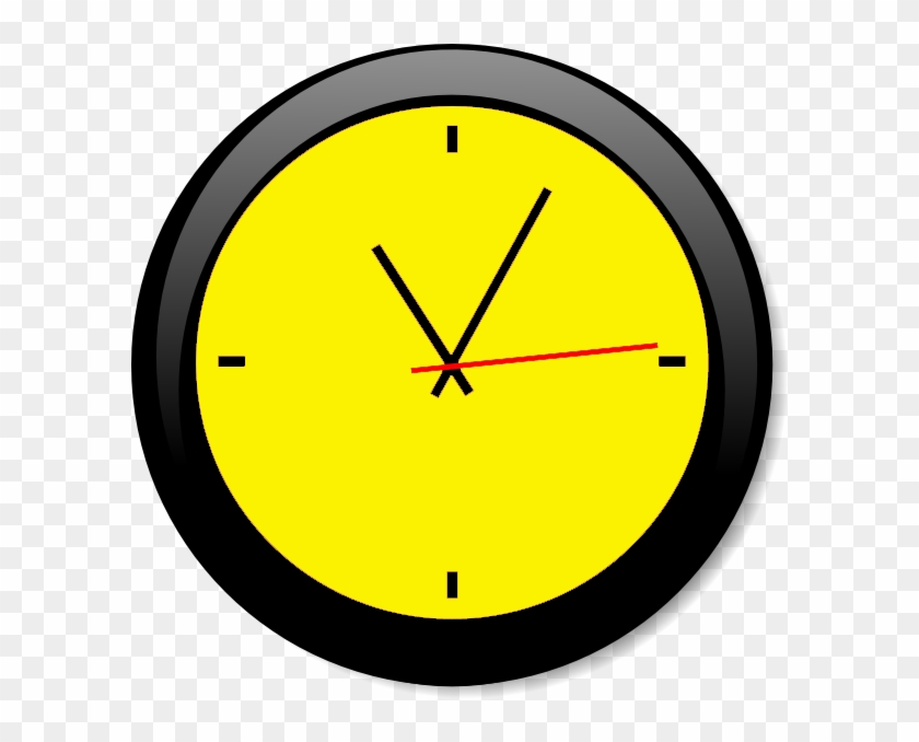 Clock Yellow A Image - Clock Clip Art - Png Download #1904846