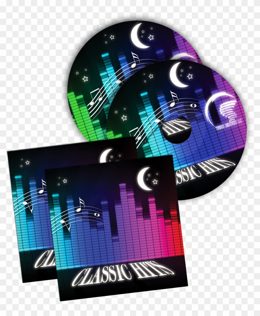 Cd's In Jewel Case Black W/ Duplicated Media - Graphic Design Clipart