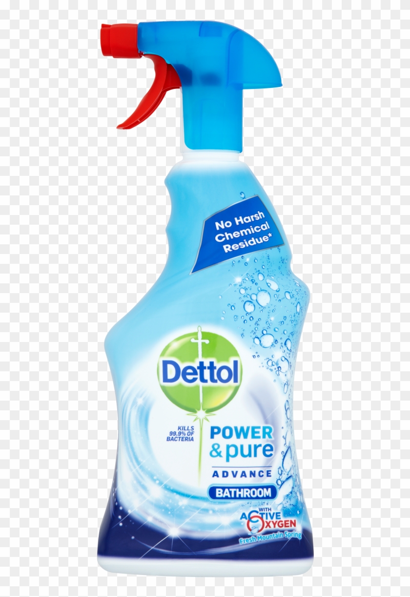 Dettol Power & Pure Advance Bathroom Spray - Dettol Bathroom Cleaner Clipart #1905151