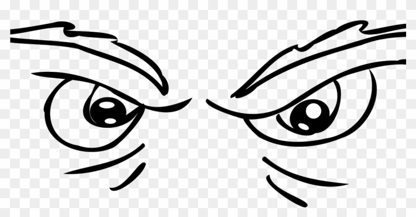 Scary Eyes Black And White Clipart