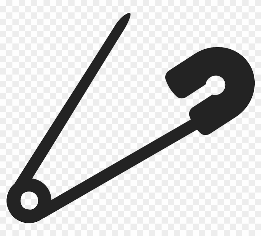Safety Pin Rubber Stamp - Tool Clipart #1905441