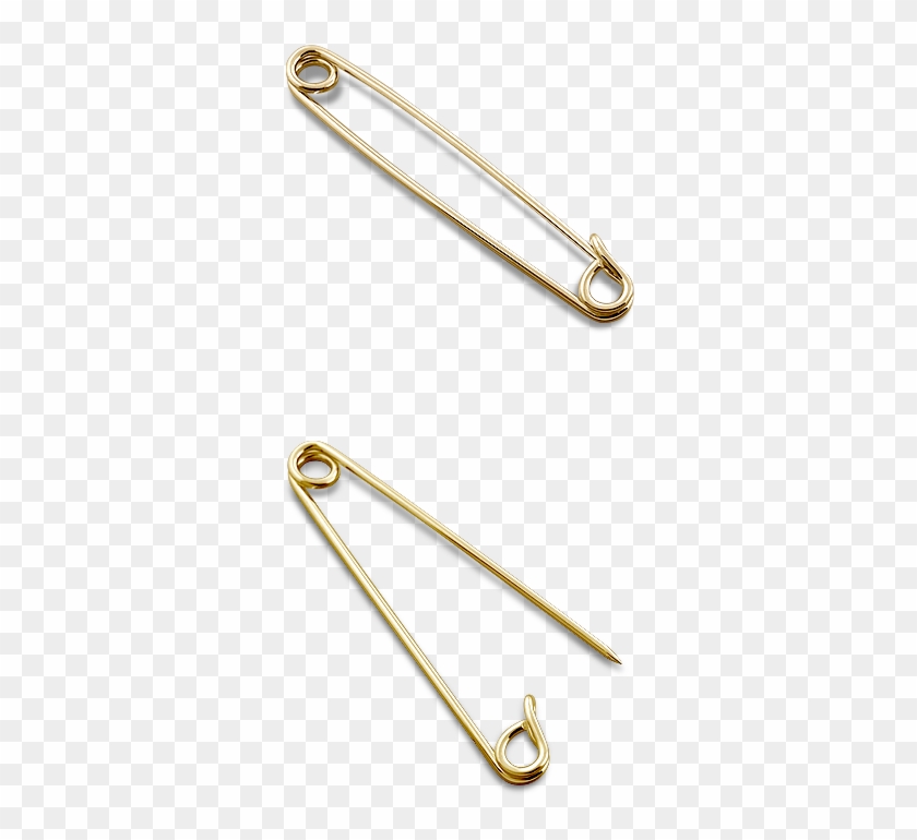 Men's Classic 14k Gold Safety Pin Collar Bar Clipart #1905813