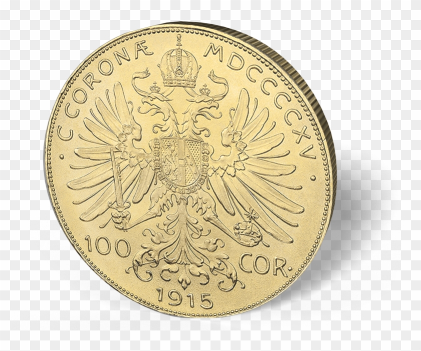 Picture Of Austria Gold 100 Coronas Clipart