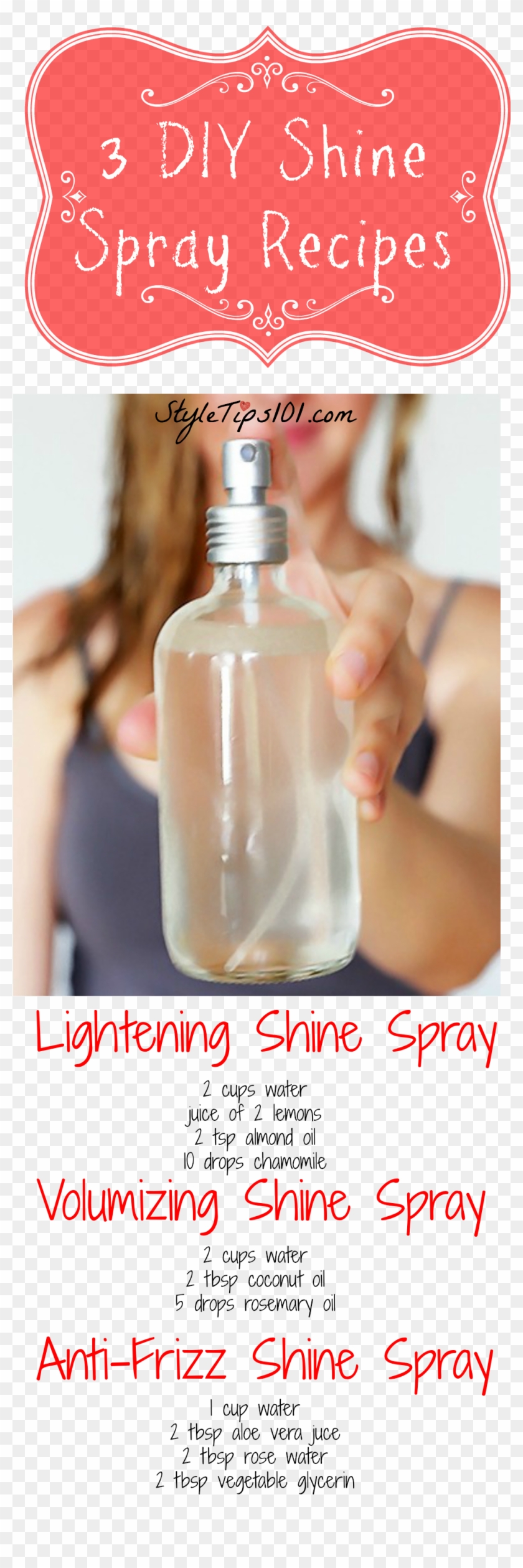 Rose Water Diy For Hair Archivosweb - Diy Curl Volumizing Spray Clipart