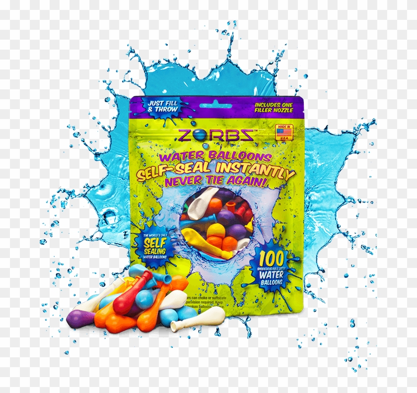 Zorbz® Self-sealing Water Balloons - Zorbz Water Balloons Clipart