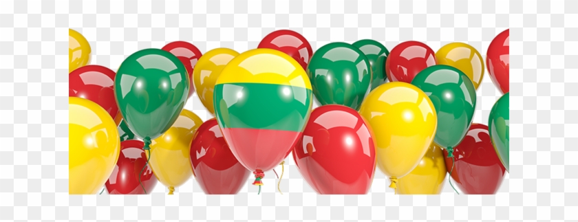Lithuania Flag With Balloons Clipart