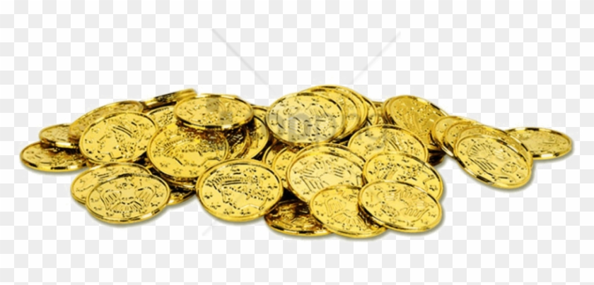 Free Png Gold Coins Treasure Png Png Image With Transparent - Gouden En Zilveren Munten Clipart