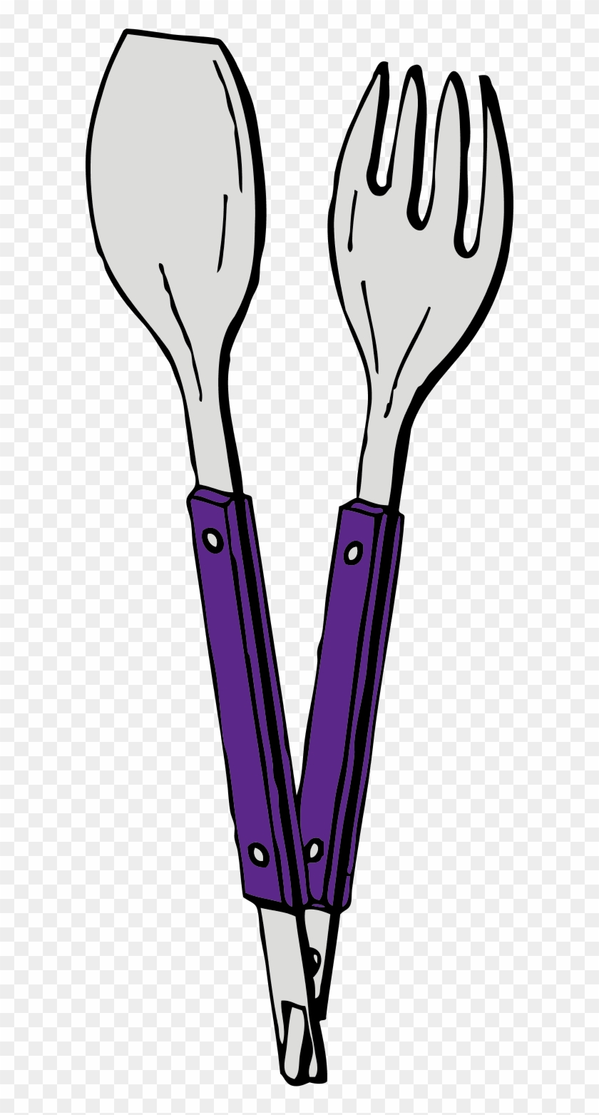 Fork And Spoon - شوكة و ملعقة كرتون Clipart