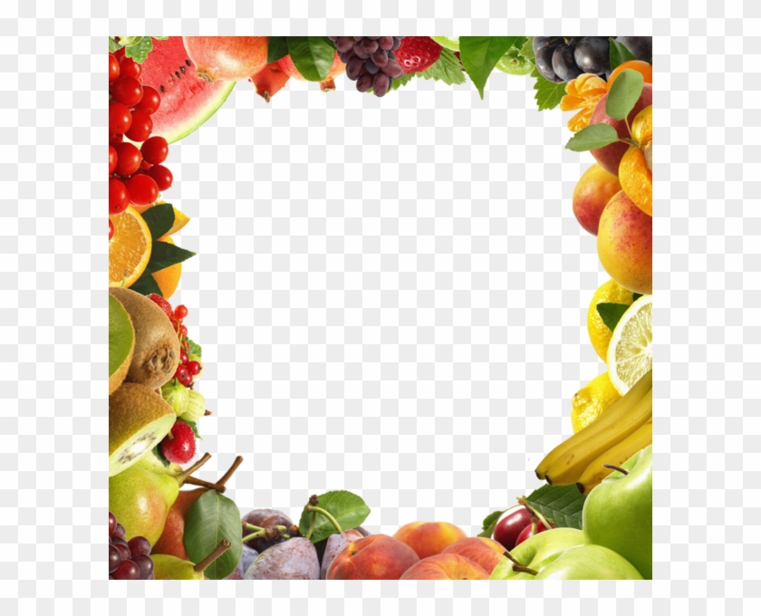 Moldura De Frutas Png - Healthy Food Borders And Frames Clipart