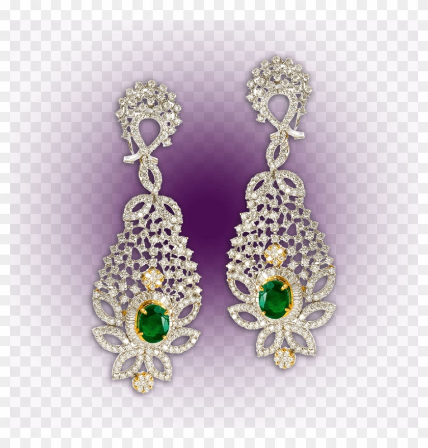 White Gold Diamond Earrings - Earrings Clipart