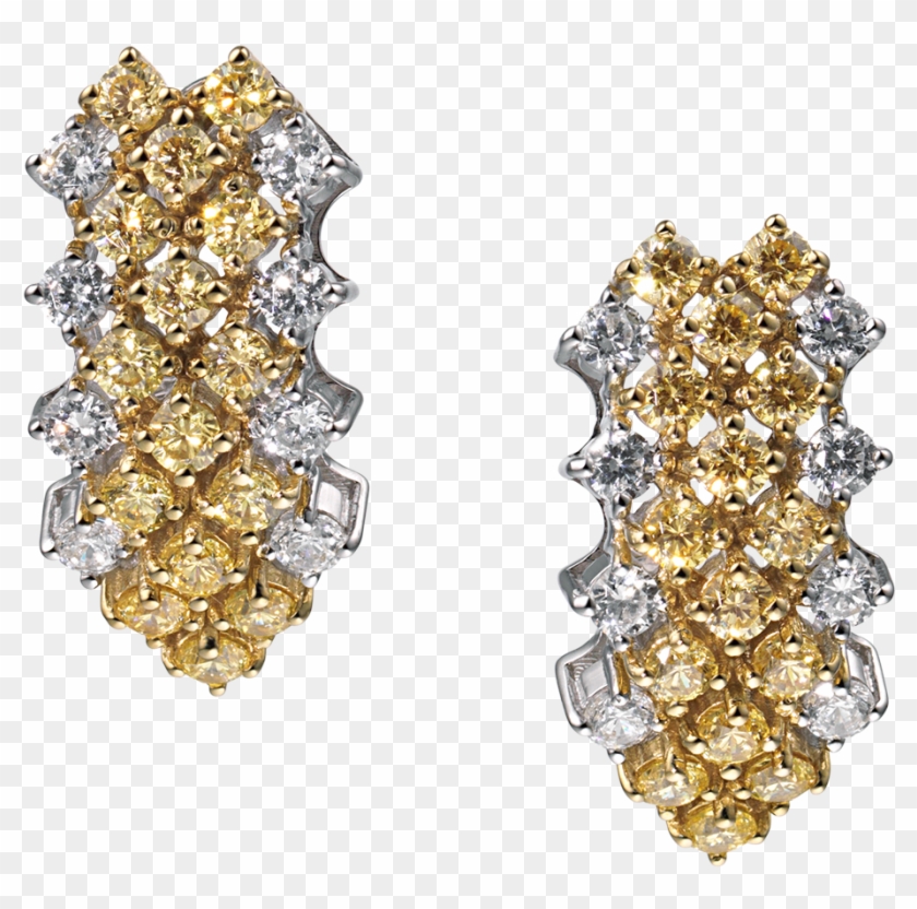 Josephine Yellow Diamond Earrings Clipart #1908720