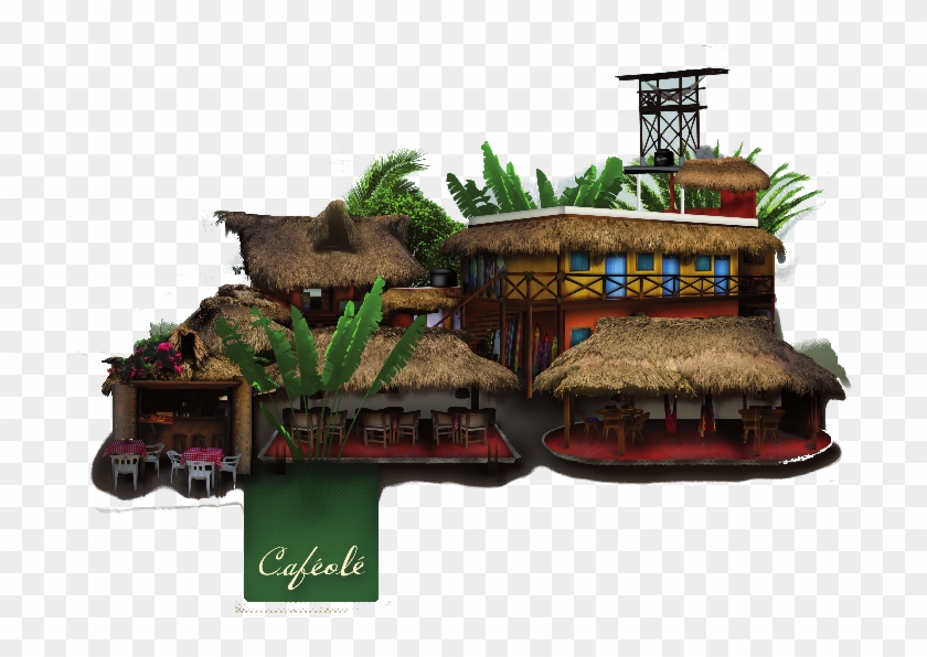 Rooms Apartments Cabanas Restaurant Grocery Clipart #1908905