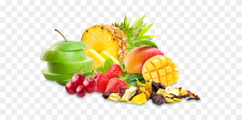 Mezcla De Frutas Deshidratadas Como La Piña, El Mango, Clipart