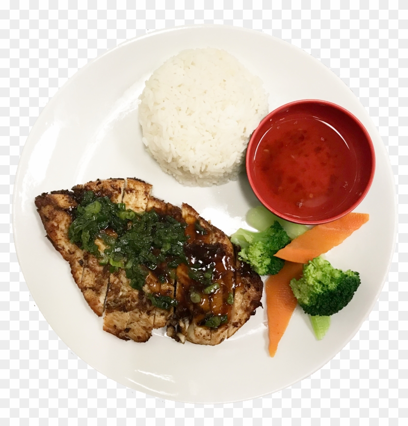 Grilled Chicken Rice Plate Clipart #1909447