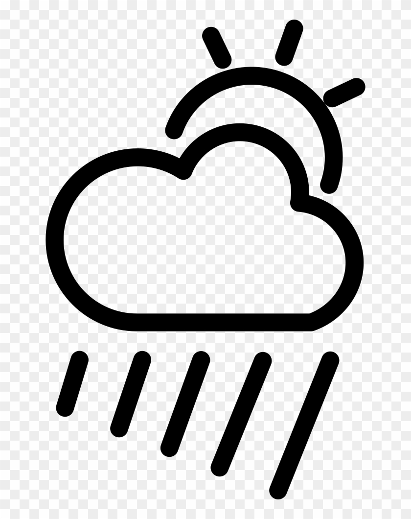 Cloudy Rainy Day Weather Symbol Comments - Dibujos Del Clima Humedo Clipart #1909651