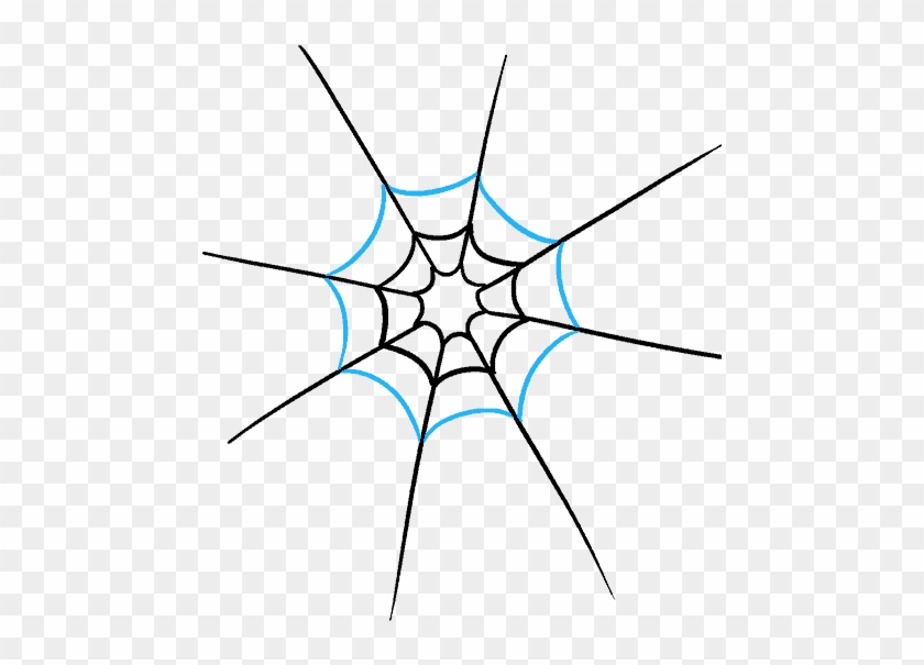 Drawn Spider Web Circle - Circle Clipart #1909956