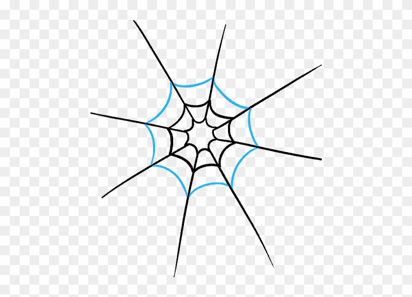 Drawn Spider Web Circle - Circle Clipart