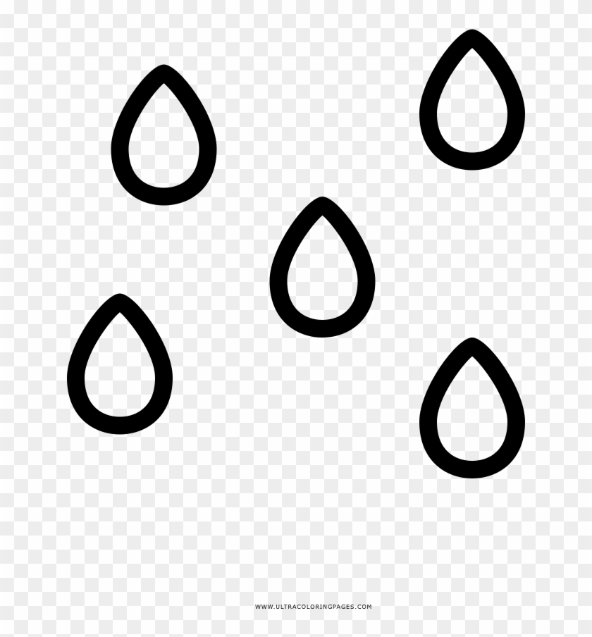 Lágrimas Página Para Colorear - Line Art Clipart #1910121