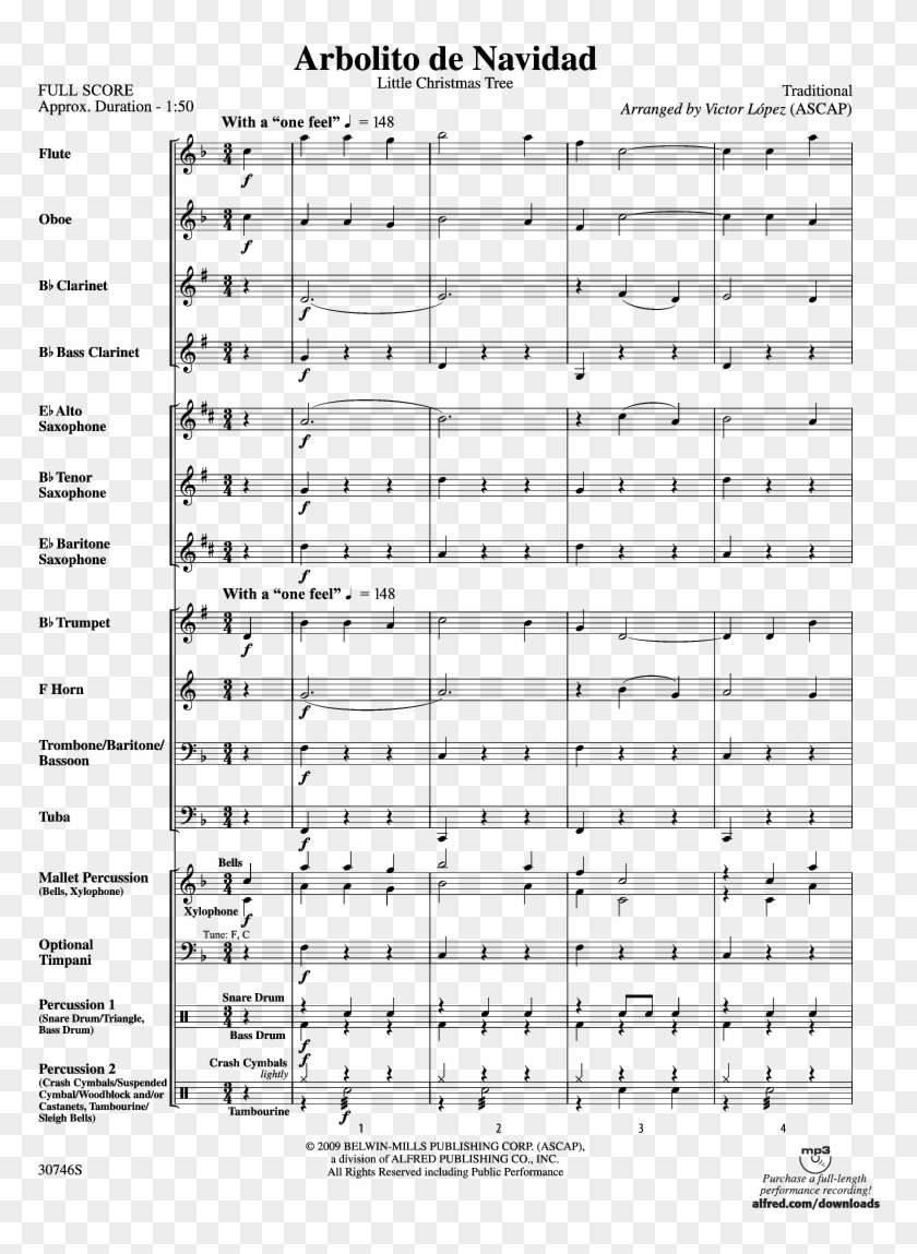 Arbolito De Navidad Thumbnail - Humperdinck Hänsel Und Gretel Suite Score Clipart