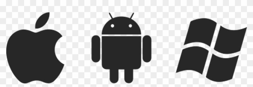 Mobile-apps - Apple And Android Logo Clipart #1910258