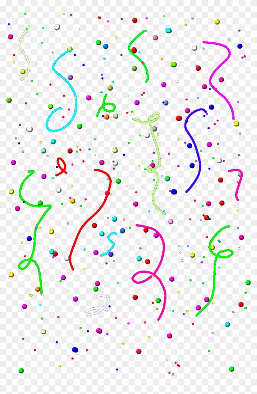 #confetti #falling #confettifalling #ribbons #dots - Illustration Clipart