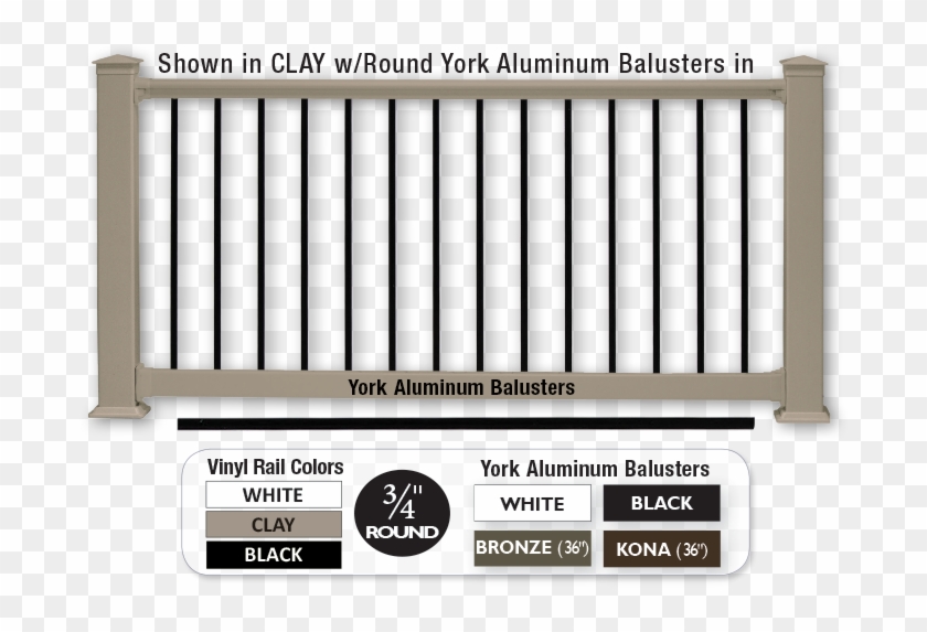 200 York Railing / Clay - Window Blind Clipart #1912524