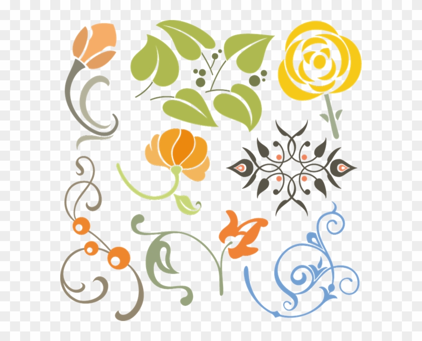 Simple Painting Pattern Design Vector Graphics Clipart