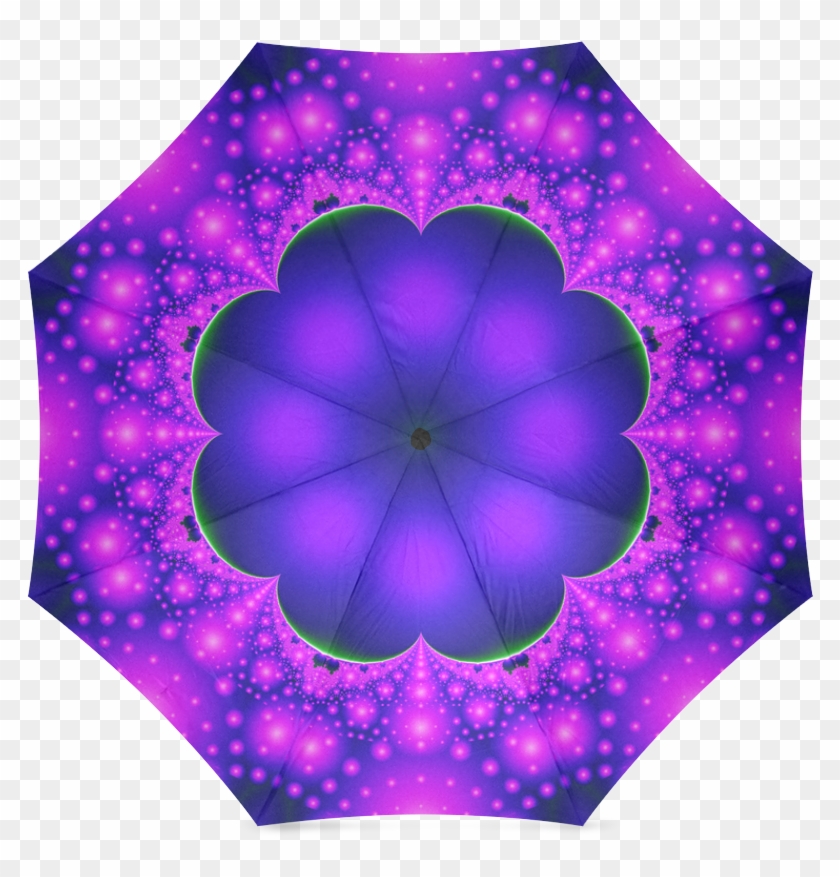 Purple And Pink Glow Foldable Umbrella Artist Tracey - Umbrella Clipart