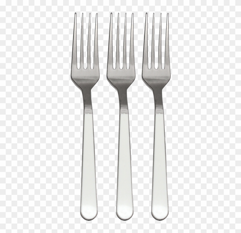 Decor Duo Polished White-silver Plastic Forks - Knife Clipart #1914862