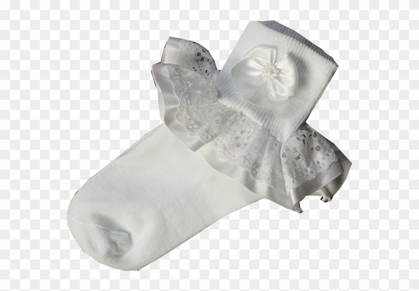 First Communion Socks For Girl Size Large Or Extra - Sock Clipart #1915259