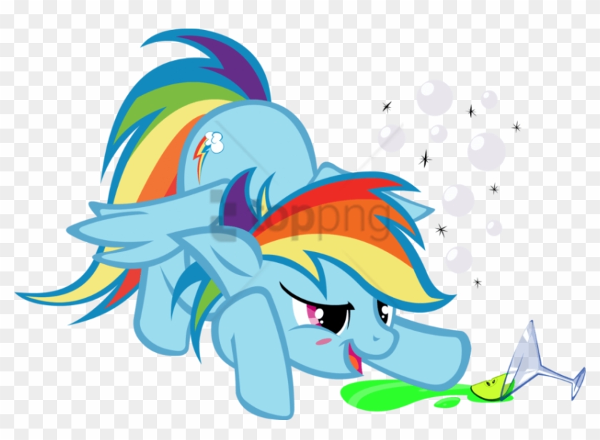 Free Png Download Mlp Rainbow Dash Drunk Png Images - Mlp Rainbow Dash Drunk Clipart #1915928
