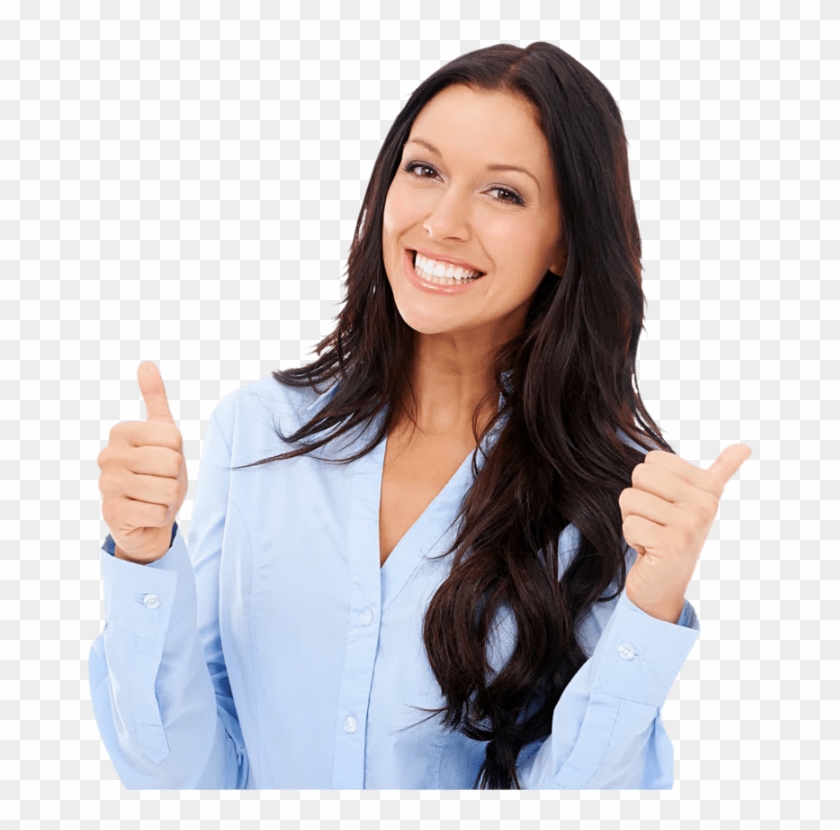 Mujer Png - Thumbs Up Woman Png Transparent Clipart