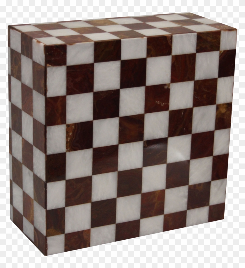Checkered Marble Cremation Urn In Red And White - Louis Vuitton Clipart #1916475