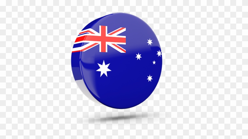 Illustration Of Flag Of Australia - Bendera Australia Bulat Png Clipart