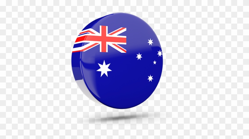 Illustration Of Flag Of Australia - Bendera Australia Bulat Png Clipart #1916503