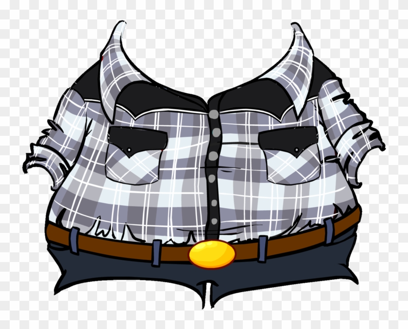 Shirt Clipart Checkered Shirt - Png Download #1916647