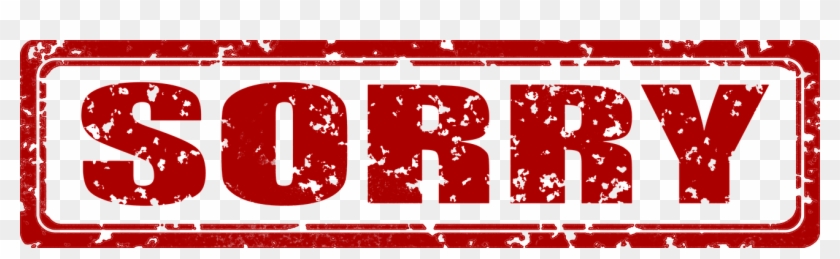 Excuse Me I'm Sorry Stamp Font Imprint Signum Clipart