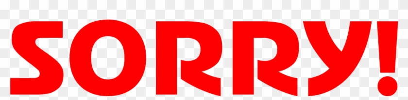 Sorry - Graphic Design Clipart #1917287