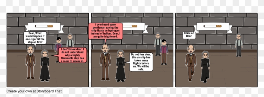 The Hindenburg Disaster - Cartoon Clipart #1917467