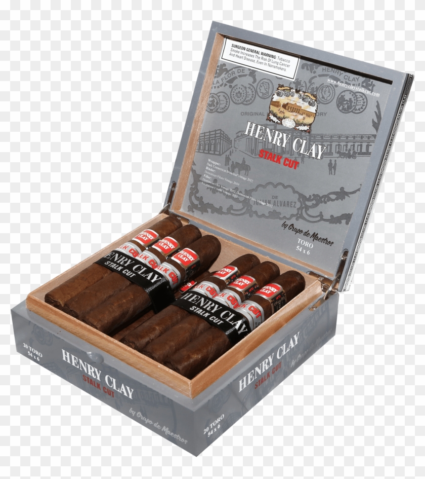 Henry Clay Stalk Cut Open Box Left - Chocolate Clipart