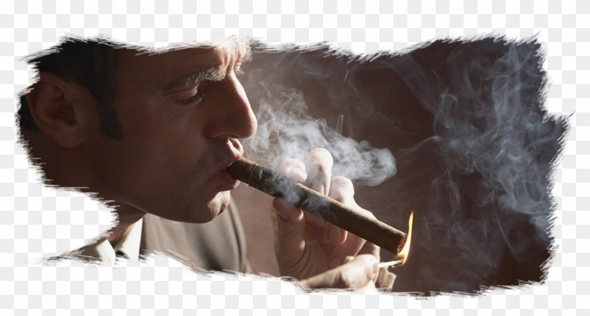 Cigars Cigarettes More The Best Smoke Shop - Man Smoking A Cigar Clipart #1917697