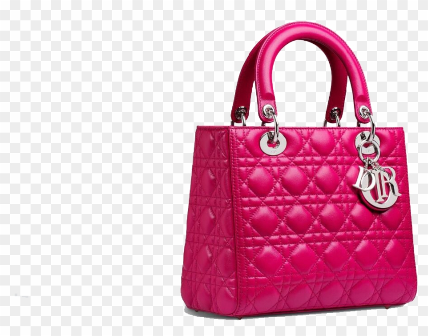 Pink Fashion Christian Bag Dior Handbag Lady Clipart - Bila Lady Dior S - Png Download