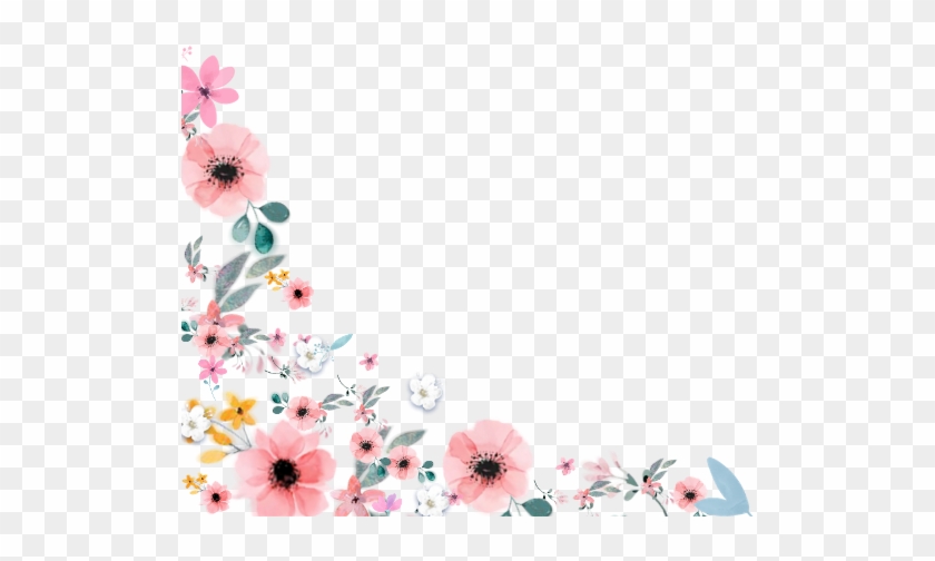 #flowers #flower #floral #corner #frame - Daisy Clipart