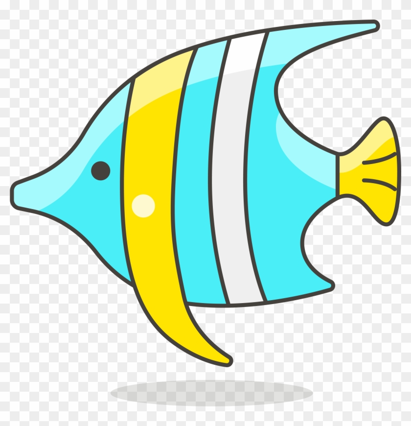 Fish Clip Art Simple Lovely - Cartoon Tropical Fish Clipart - Png Download