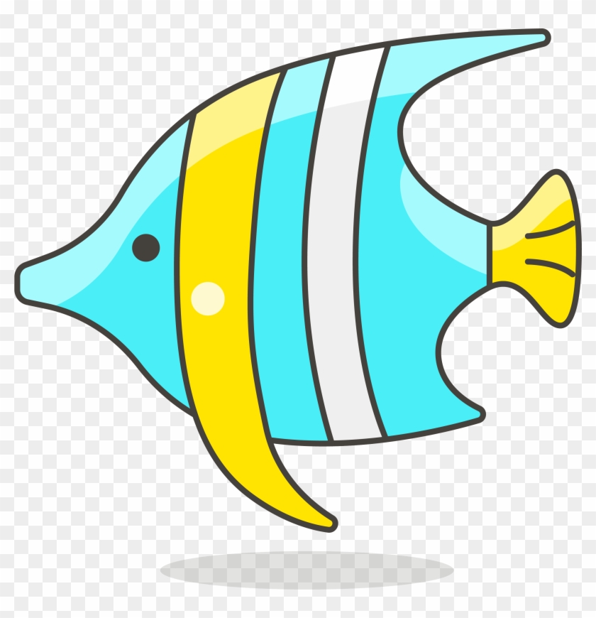 Fish Clip Art Simple Lovely - Cartoon Tropical Fish Clipart - Png Download #1918819