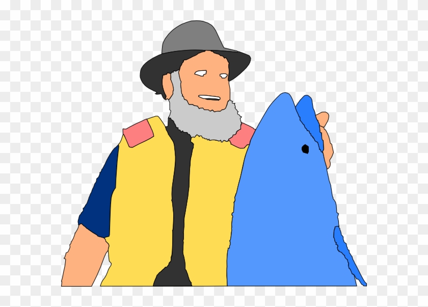 Fish - Man Catching Fish Png Clipart #1918994