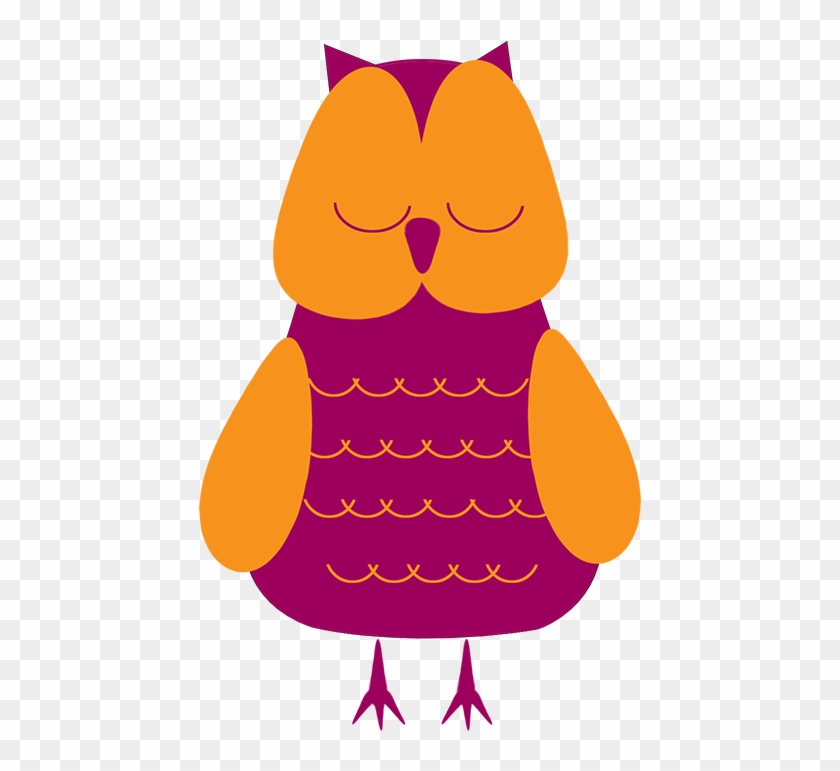 Sleepy Owl Clip Art - Owl Sleep Vector Png Transparent Png #1919568