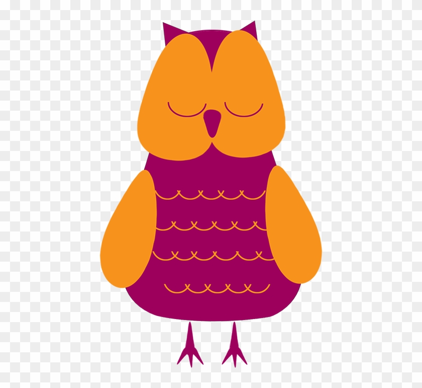 Sleepy Owl Clip Art - Owl Sleep Vector Png Transparent Png