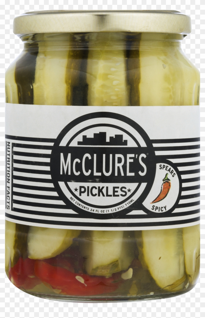 Mcclure's Spicy Dill Pickle Spears, 24 Fl Oz - Mcclure's Spicy Pickles Clipart #1919823